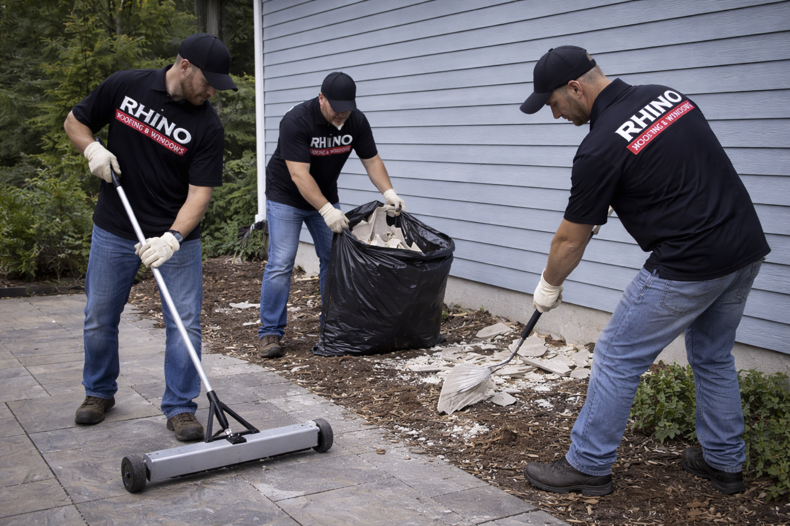 Completed roofing project